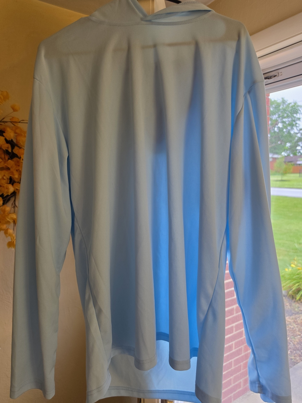 Light Blue Long Sleeve Performance Top